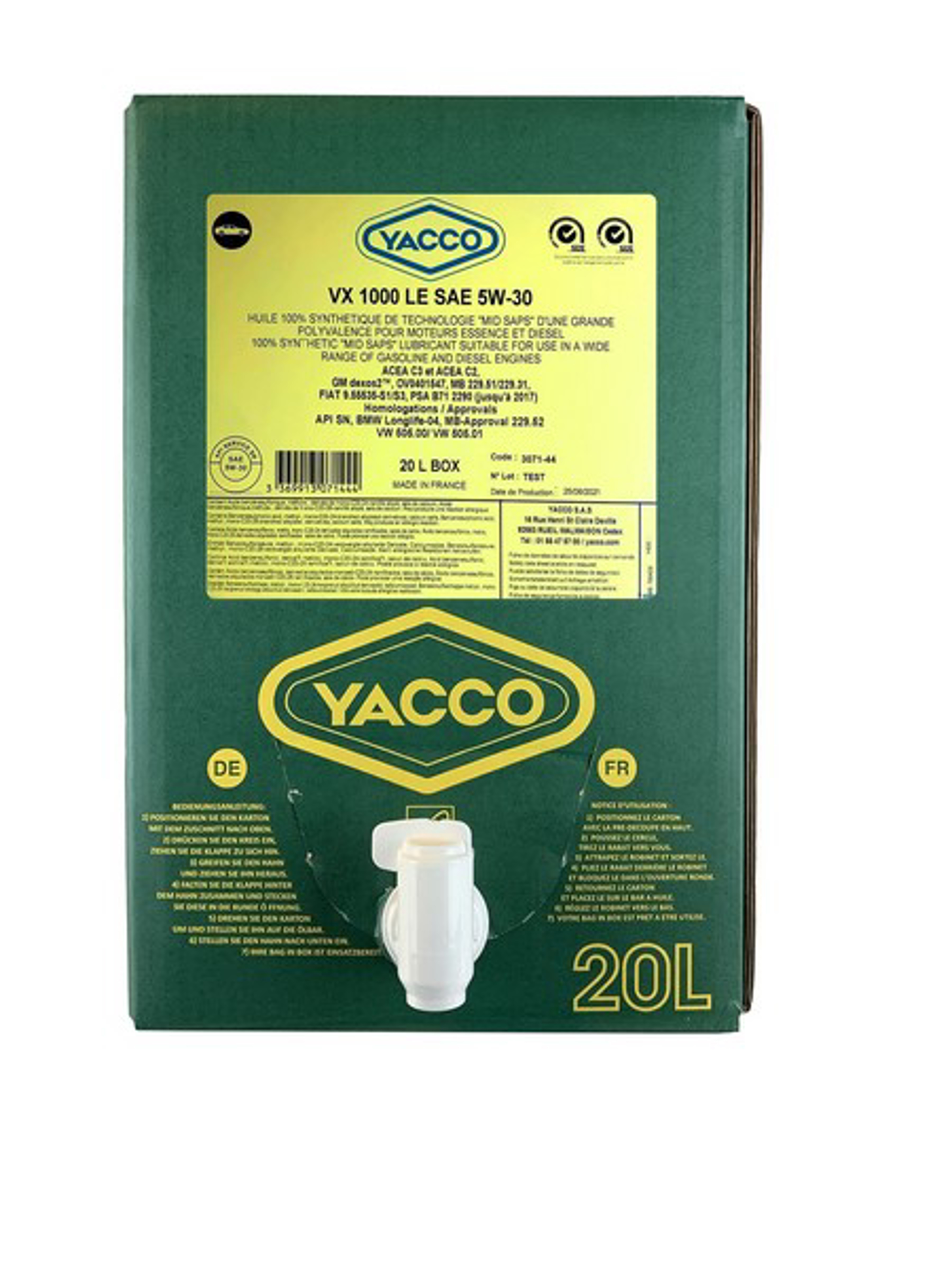 YACCO5W30VX1000LE20